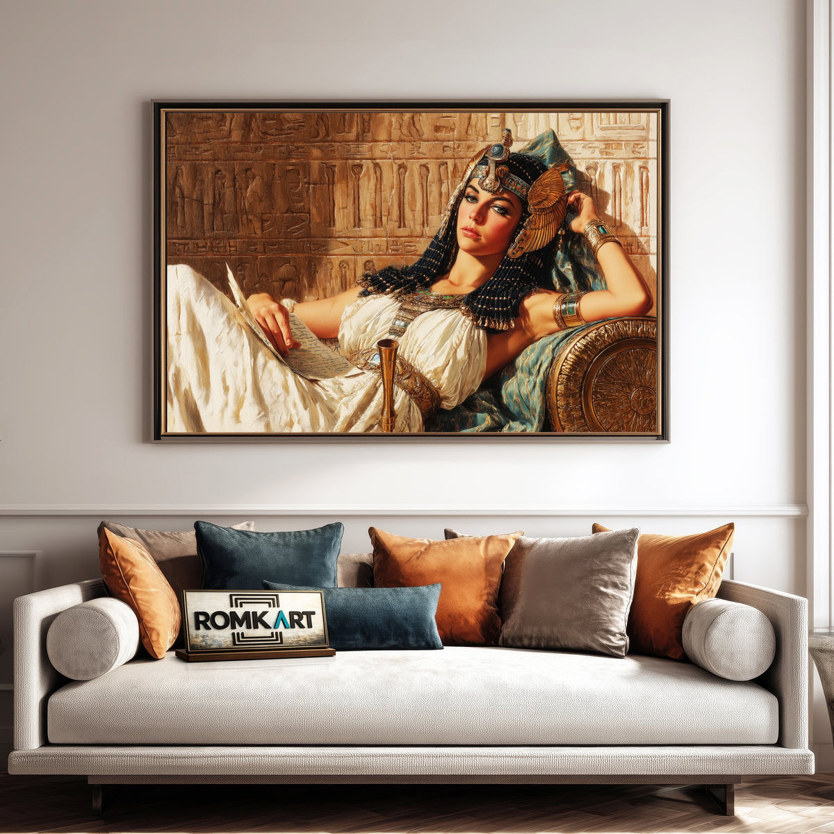 Queen Cleopatra Historical Oil Painting - image 4