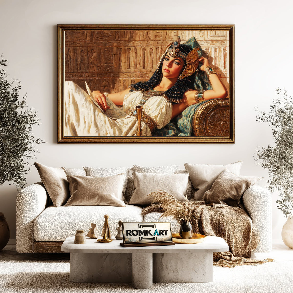 Queen Cleopatra Historical Oil Painting - image 5