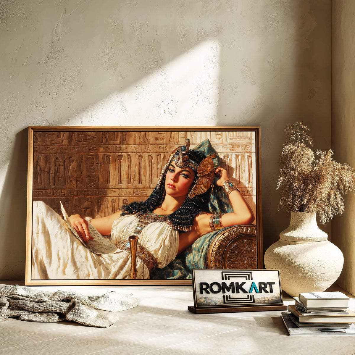 Queen Cleopatra Historical Oil Painting - image 6