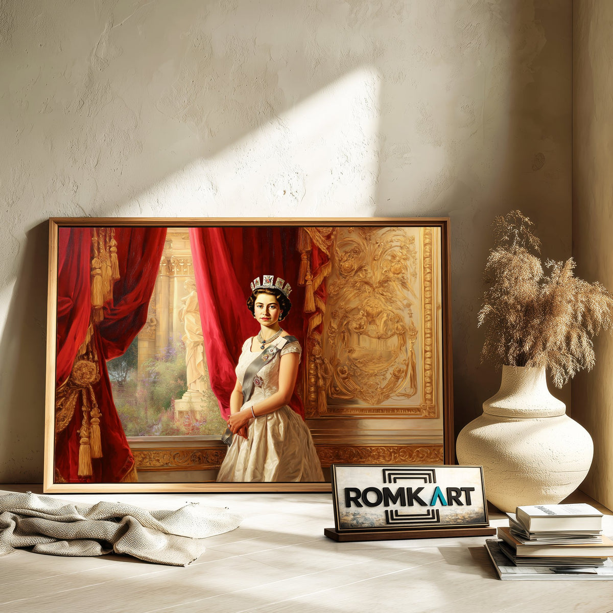 Queen Elizabeth II Royal Historical Oil Painting - image 6