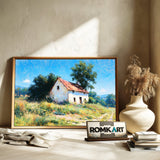 Quiet Abandoned Country House Oil Painting - image 6