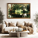 Quiet Backwater Landscape Oil Painting - image 5