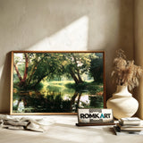 Quiet Backwater Landscape Oil Painting - image 6