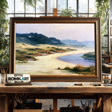 Quiet Coastal Landscape Oil Painting - image 2