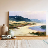 Quiet Coastal Landscape Oil Painting - image 3