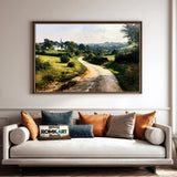 Quiet Country Road In Normandy Oil Painting - image 4