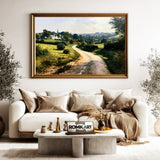 Quiet Country Road In Normandy Oil Painting - image 5