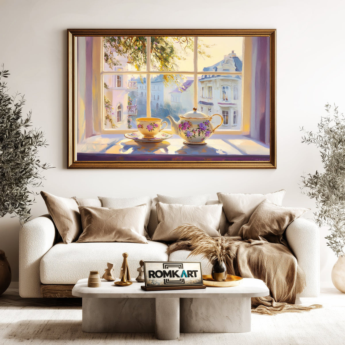 Quiet European Window Countryside Oil Painting - image 5