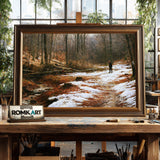 Quiet Late Winter Woodland Oil Painting - image 2