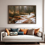 Quiet Late Winter Woodland Oil Painting - image 4