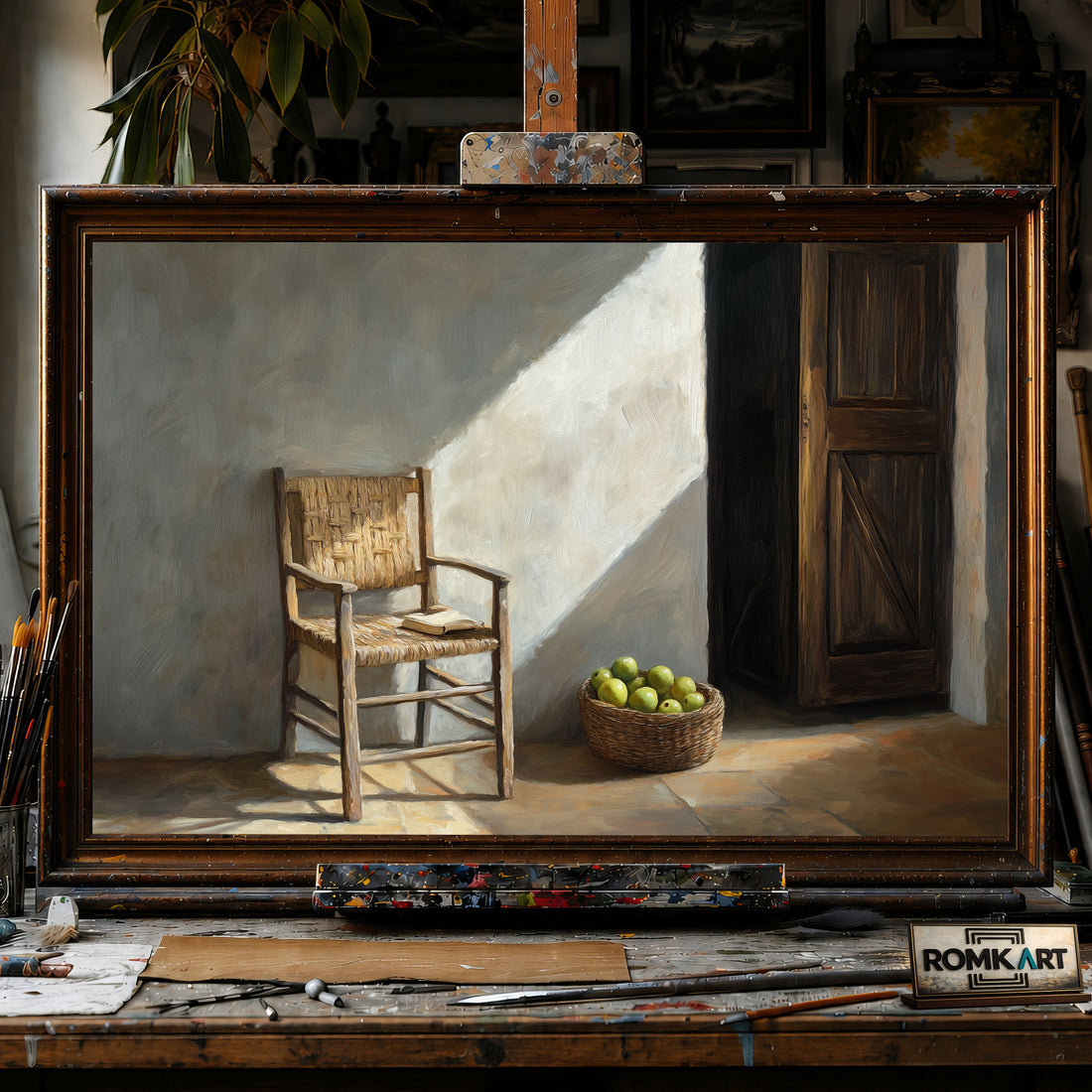 Quiet Room hand-painted oil painting on canvas