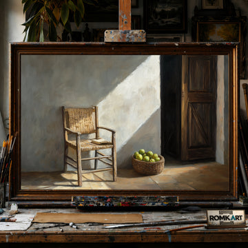 Quiet Room hand-painted oil painting on canvas