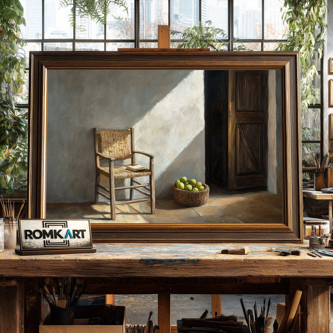 Quiet Room hand-painted oil painting on canvas