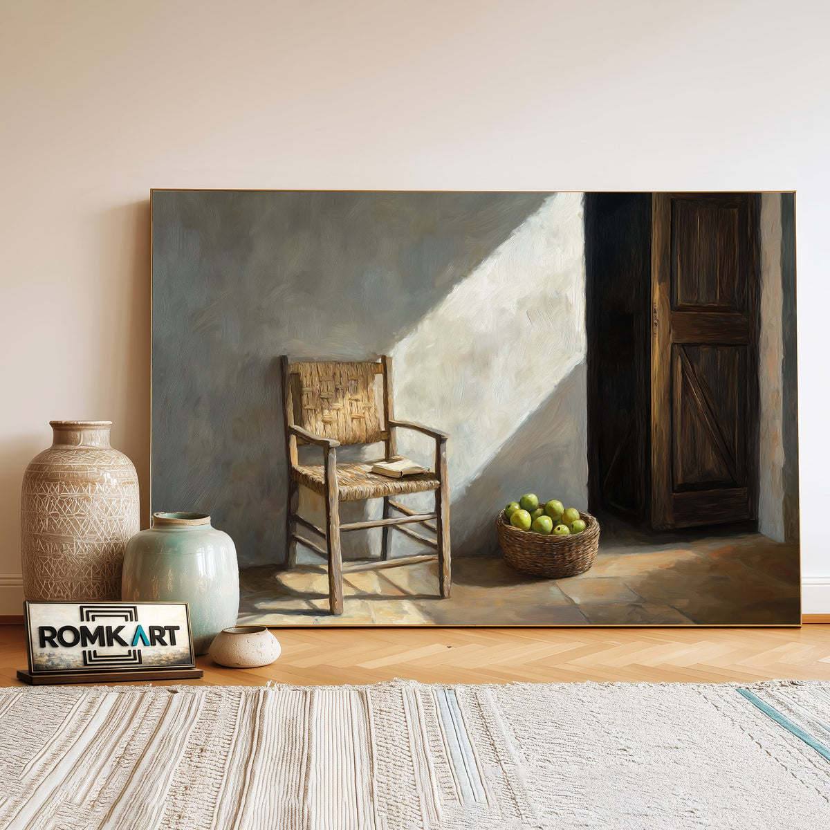 Quiet Room Architectural Oil Painting - image 3