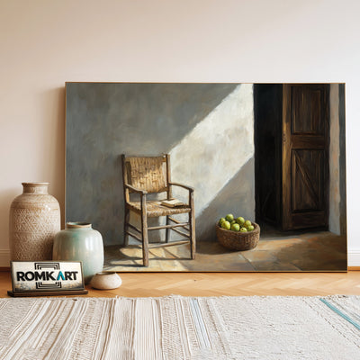 Quiet Room Architectural Oil Painting - image 3