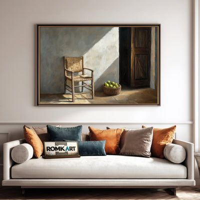 Quiet Room Architectural Oil Painting - image 4