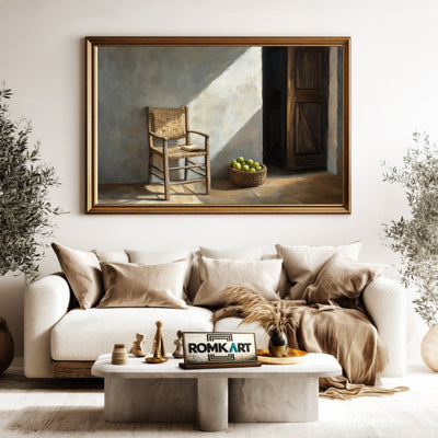 Quiet Room Architectural Oil Painting - image 5