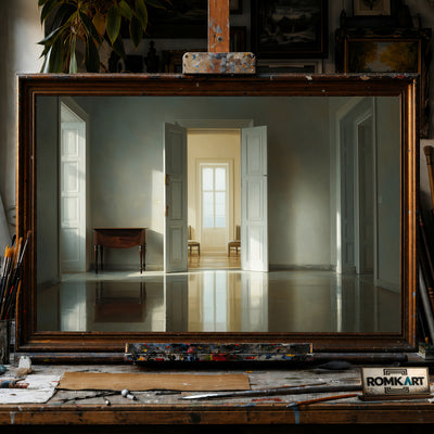 Quiet Room Window hand-painted oil painting on canvas