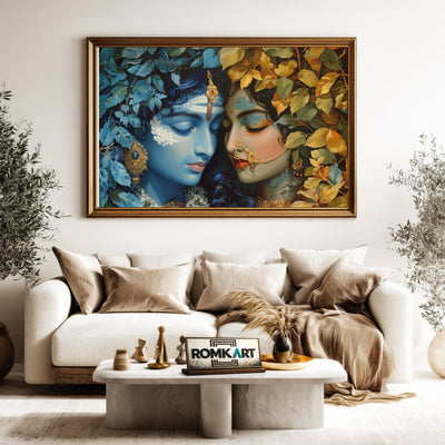 Radha and Krishna Painting Hindu Oil Painting - image 5