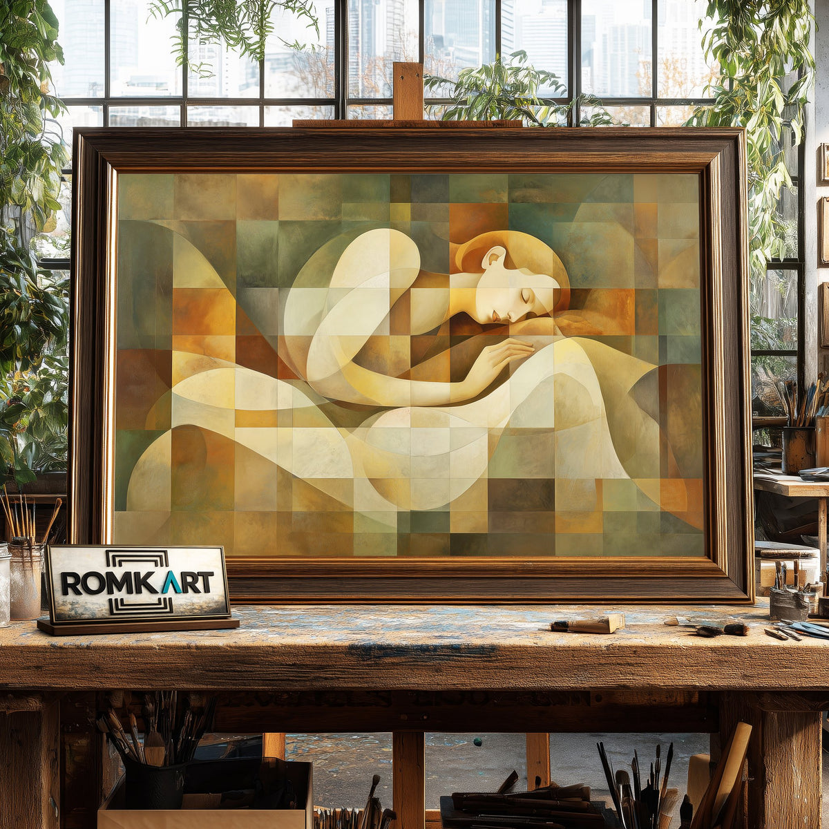 Reclining Figure Oil Painting - image 2