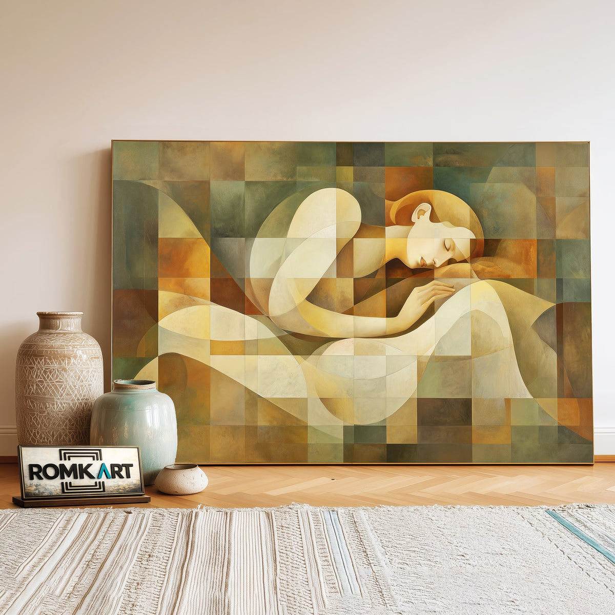 Reclining Figure Oil Painting - image 3
