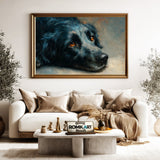 Resting Black Dog Oil Painting - image 5