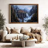 Rivendell Castle Fantasy Oil Painting - image 5
