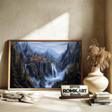 Rivendell Castle Fantasy Oil Painting - image 6