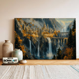 Rivendell Fantasy Oil Painting - image 3