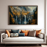Rivendell Fantasy Oil Painting - image 4