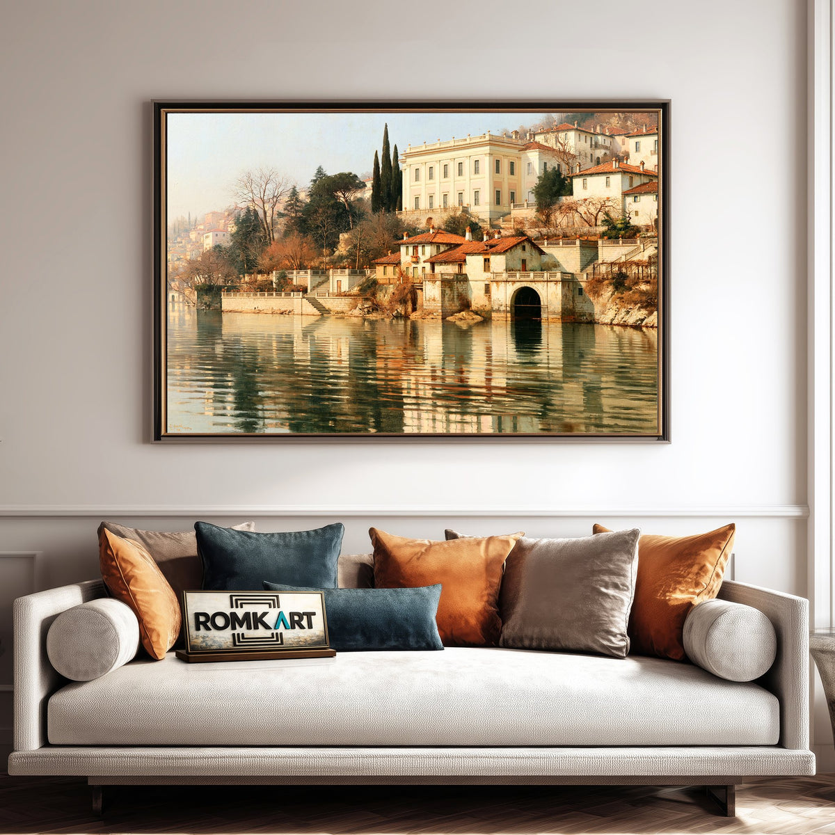 Rolling Hills of Piacenza Landscape Oil Painting - image 4