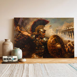 Roman Centurion Historical Oil Painting - image 3