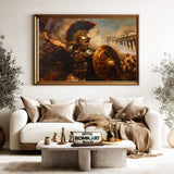 Roman Centurion Historical Oil Painting - image 5