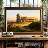 Roman Colosseum 18th Historical Oil Painting - image 2
