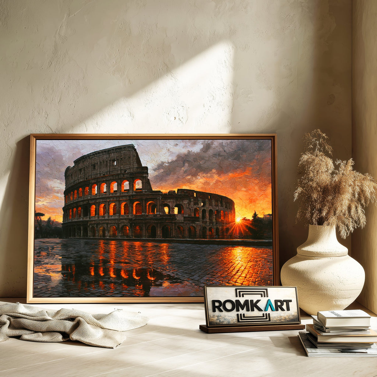 Roman Colosseum Historical Oil Painting - image 6