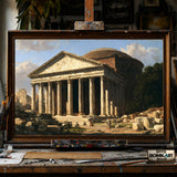 Roman Pantheon hand-painted oil painting on canvas