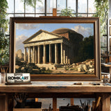 Roman Pantheon Historical Oil Painting - image 2