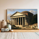 Roman Pantheon Historical Oil Painting - image 3