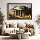 Roman Pantheon Historical Oil Painting - image 5