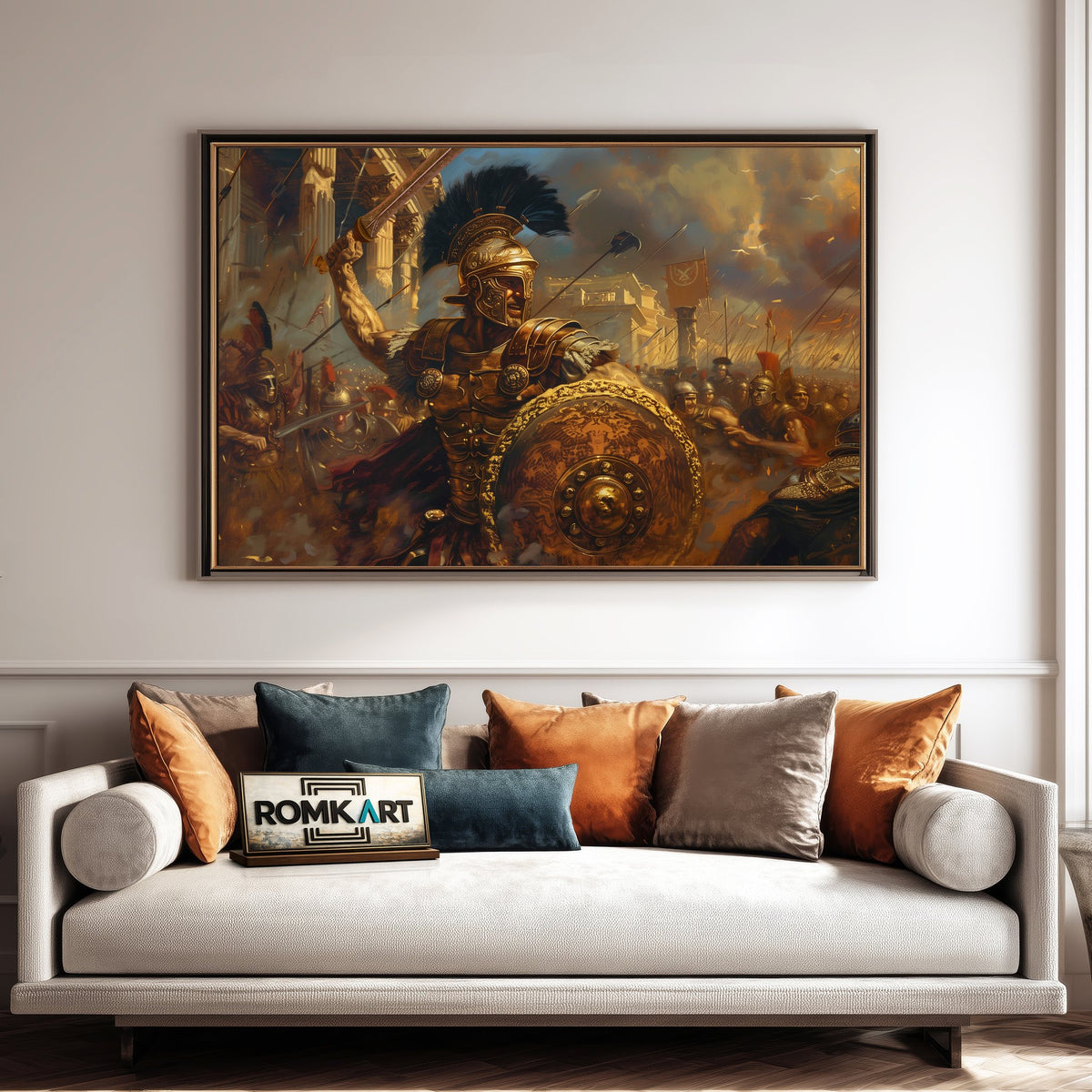 Roman Warrior Historical Oil Painting - image 4