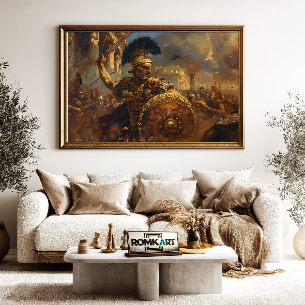 Roman Warrior Historical Oil Painting - image 5