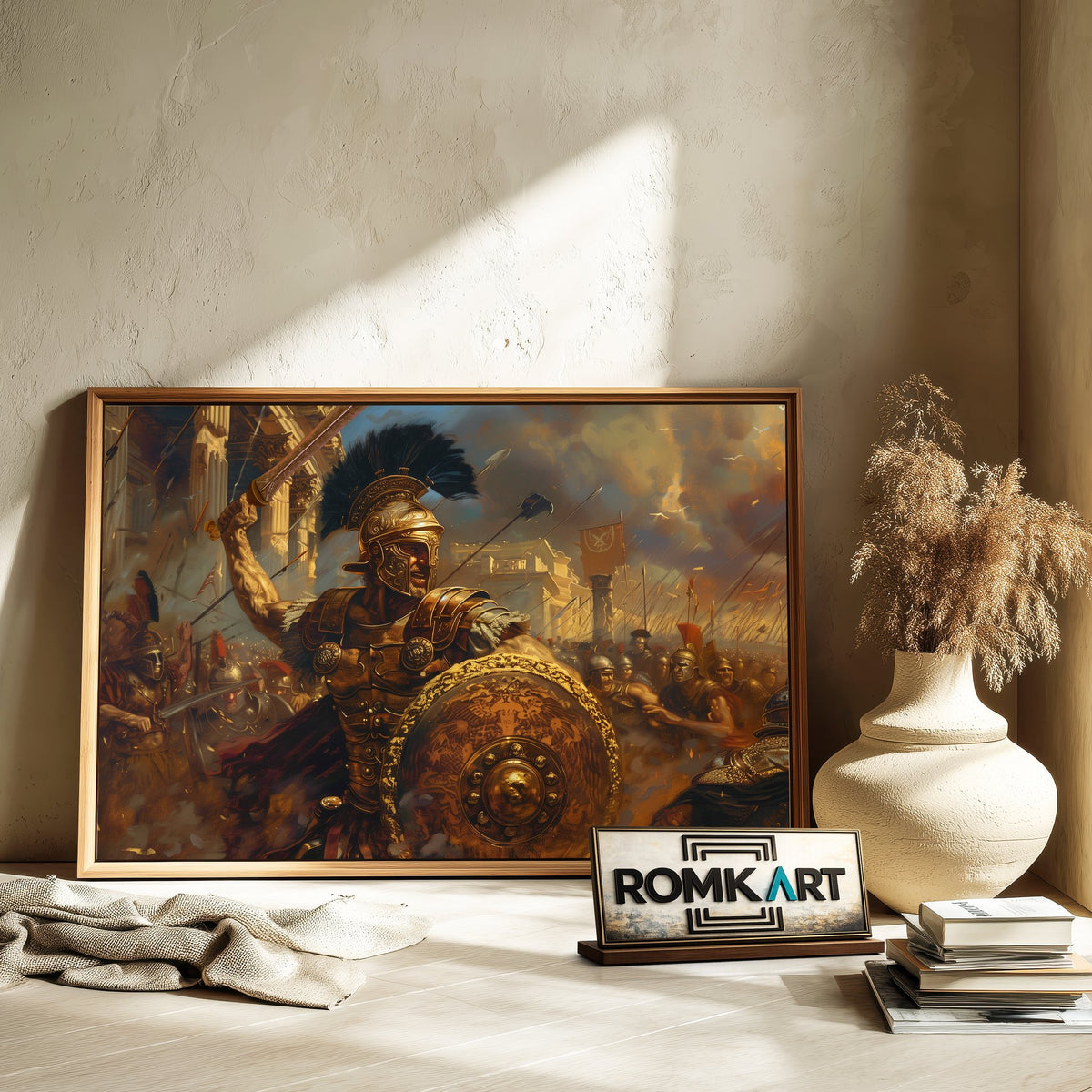 Roman Warrior Historical Oil Painting - image 6