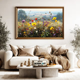 Romantic Floral Landscape Oil Painting - image 5