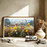 Romantic Floral Landscape Oil Painting - image 6