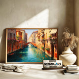 Romantic Venetian Canal Art Oil Painting - image 6