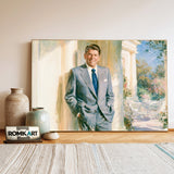 Ronald Reagan Historical Oil Painting - image 3