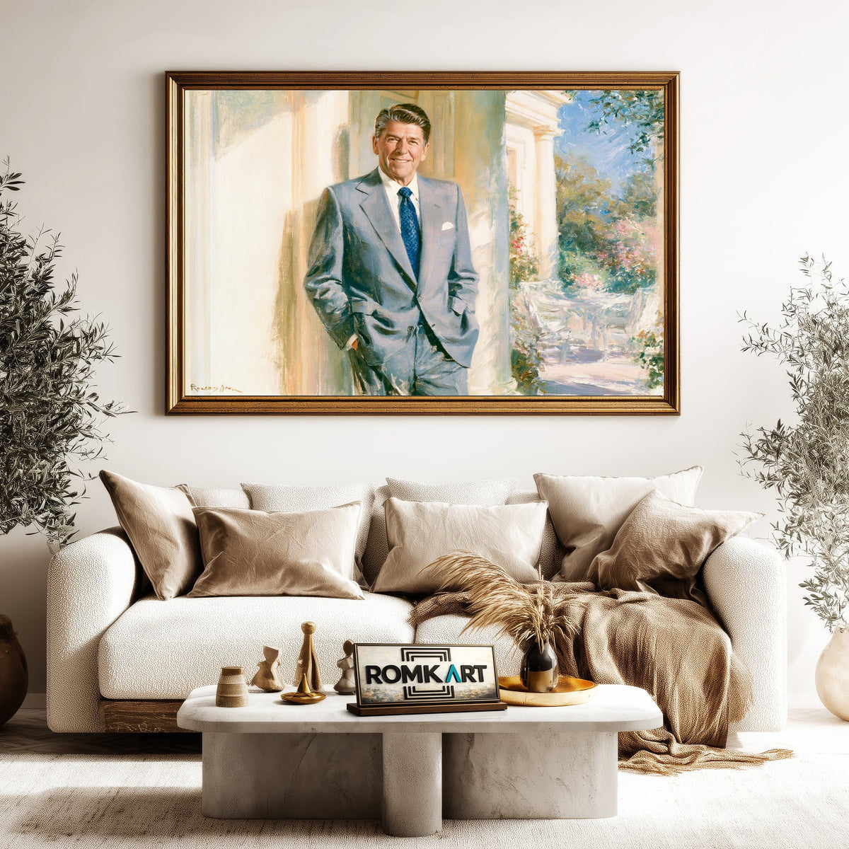 Ronald Reagan Historical Oil Painting - image 5