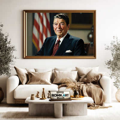 Ronald Reagan President Presidential Portrait Oil Painting - image 5