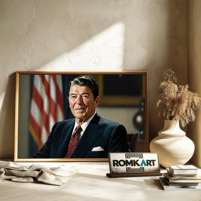 Ronald Reagan President Presidential Portrait Oil Painting - image 6
