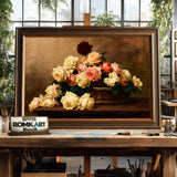 Rose Floral Still Life Oil Painting - image 2